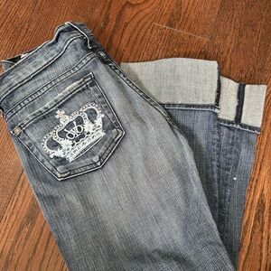 Victoria Beckham vintage rock and republic jeans